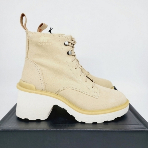 New Sorel Hi-Line Waterproof Heel Lace-Up Boot Women's Size 10 - Picture 4 of 9